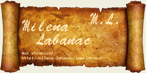 Milena Labanac vizit kartica